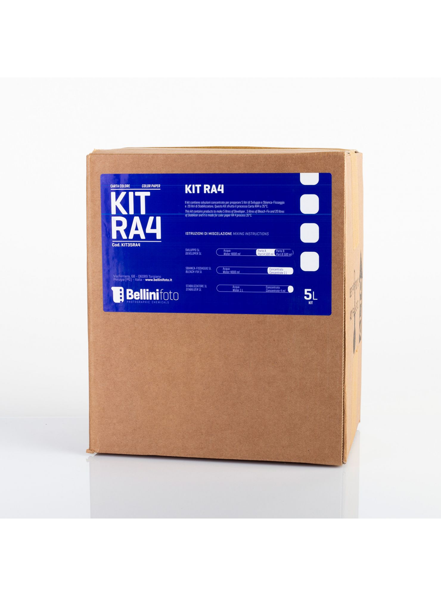 BELLINI - Kit de Dveloppement RA4 pour papier couleur