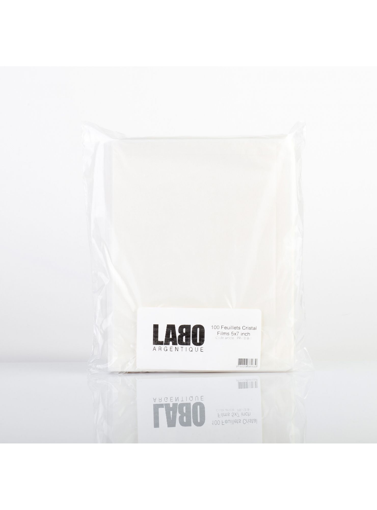 LABO-ARGENTIQUE Pochettes Cristal 5 x 7 inch ou 13 x 18 cm / 100 poch